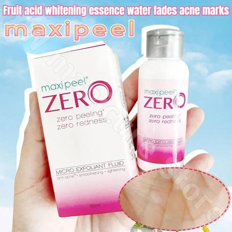 Maxipeel Fruit Acid Essence Brightens Skin Tone Fades Acne Marks Reduces Fine Lines Nourishes and Repairs Essence Water 50ml