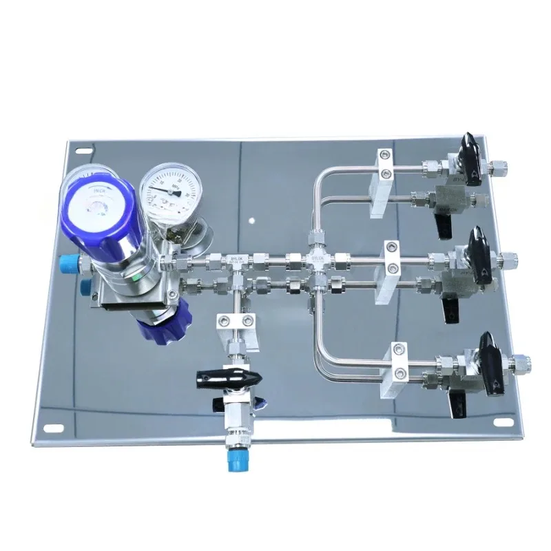 

Laboratory three in and one out panel busbar exhaust air source end pressure reducing