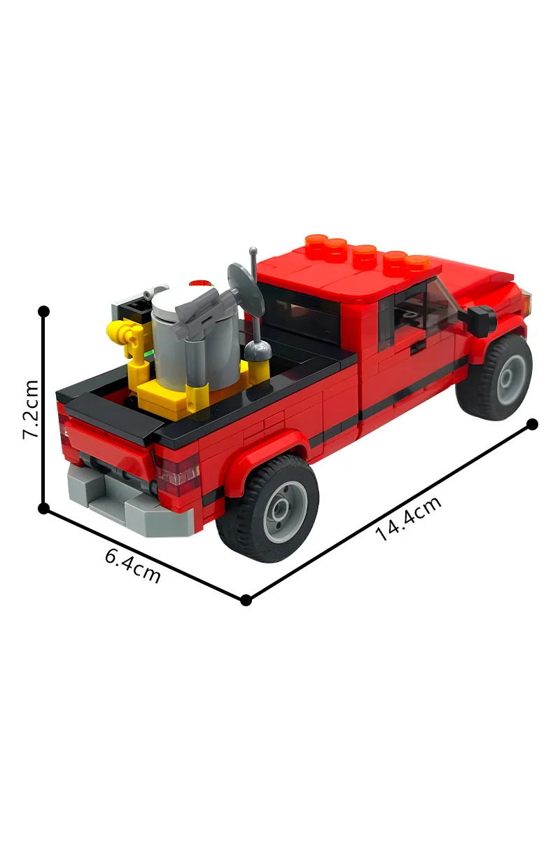 MOC Bob & Weave Ram z Twister Klocki Model Film Tornado Czerwony Pickup Samochód Klocki Zabawki do Składania Prezenty Urodzinowe dla Dzieci