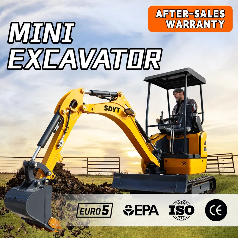 Customized Mini Excavator Factory Transaction Fast Delivery Of Crawler Excavator 1.2 Ton Ce Epa Euro 5 Kubota Engine