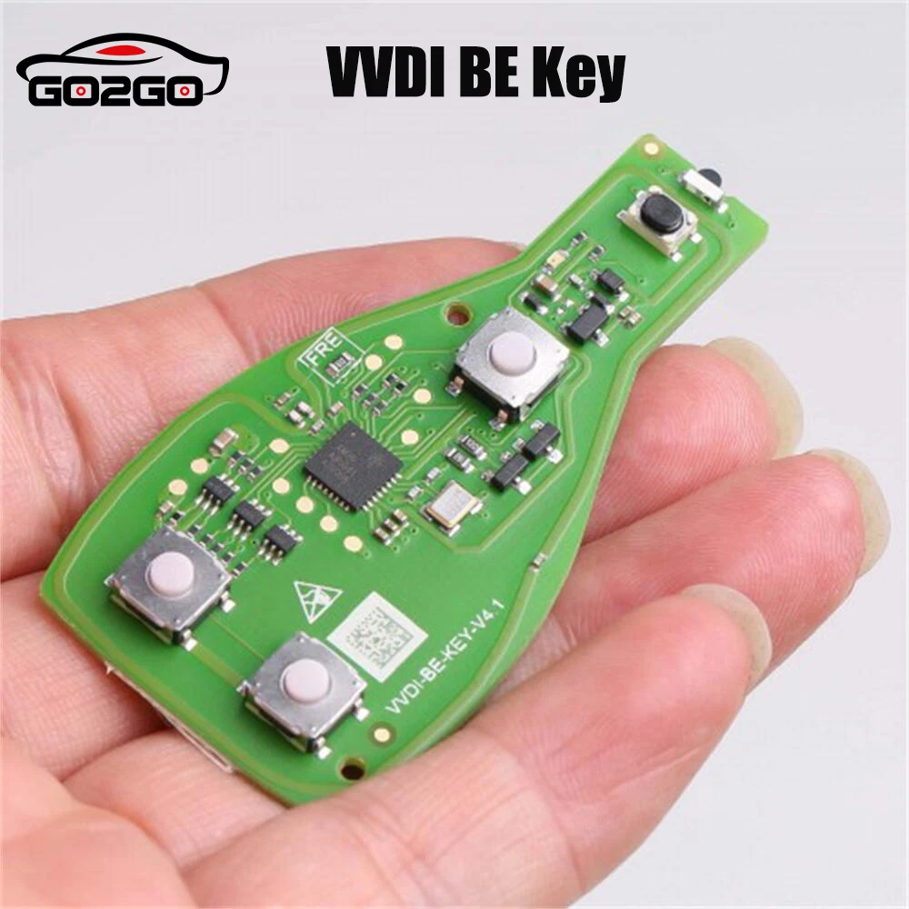 Xhorse VVDI BE Key Pro  Button Remote Car Key for Mercedes Benz  PCB Remote Key Chip Improved Version Smart 315MHz/433MHz