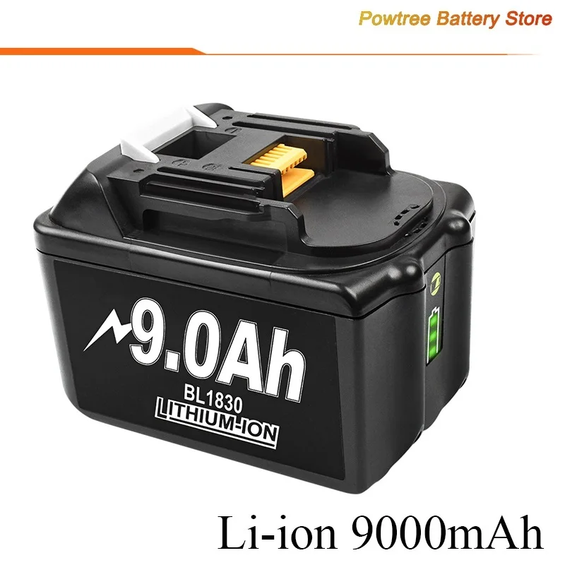 To BL1860 Rechargeable Battery 18V 9000mAh Li-ion for Makita Battery BL1840 BL1850 BL1830 BL1860B 9.0Ah Power Tool Battery