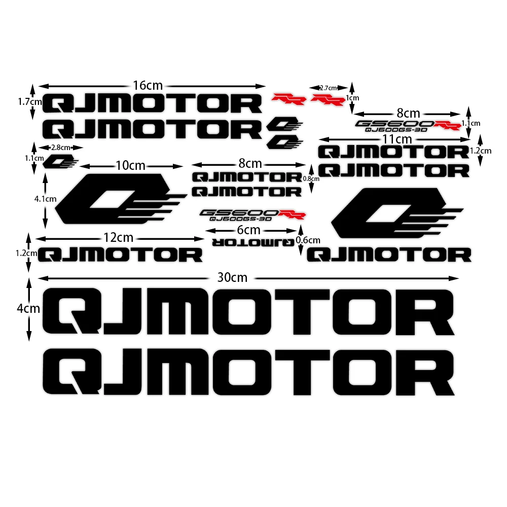 Motorcycle Body UV Stickers Motocross Fairing Fender Helmet Decal Accessories For QJMOTOR QJ600GS 600RR SRK600 QJ250 400 350