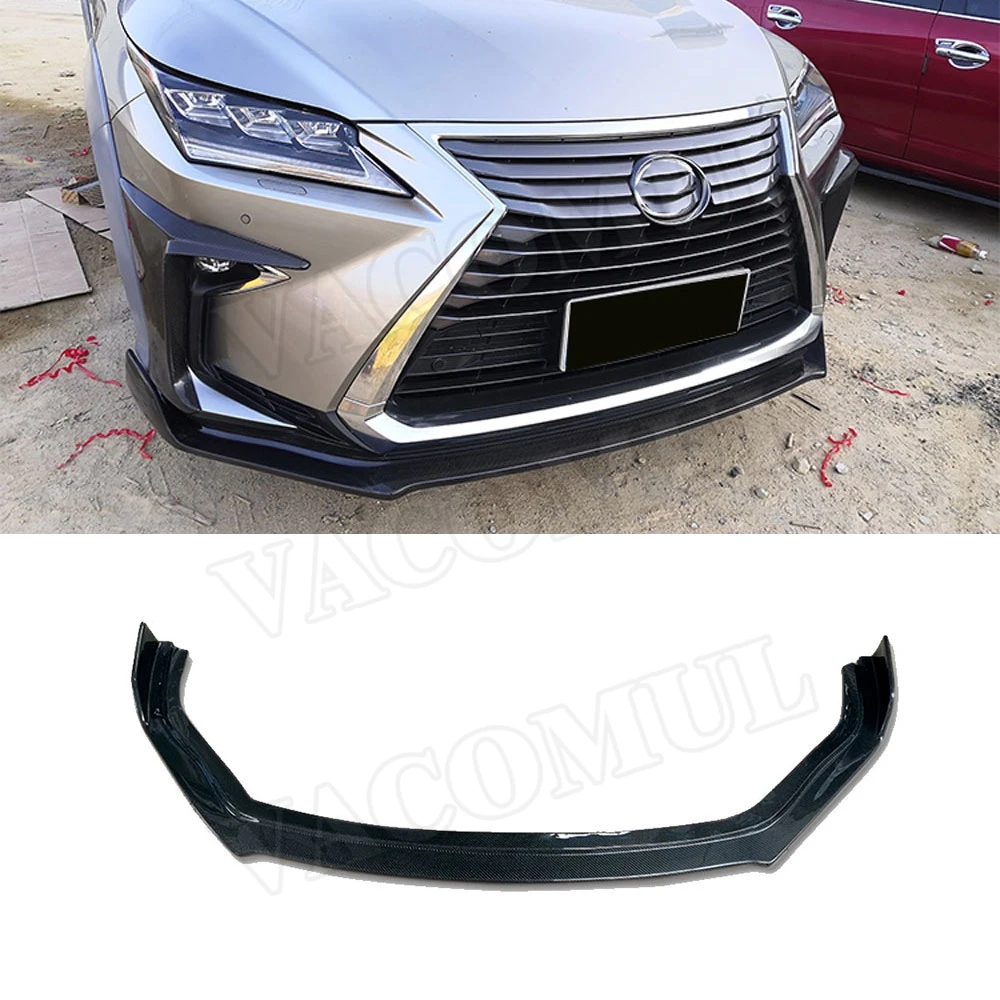 

VACOMUL Carbon Fiber Front Lip Spoiler For Lexus RX300 RX450H 2016-2020 FRP Car Head Bumper Chin Guard Car Styling