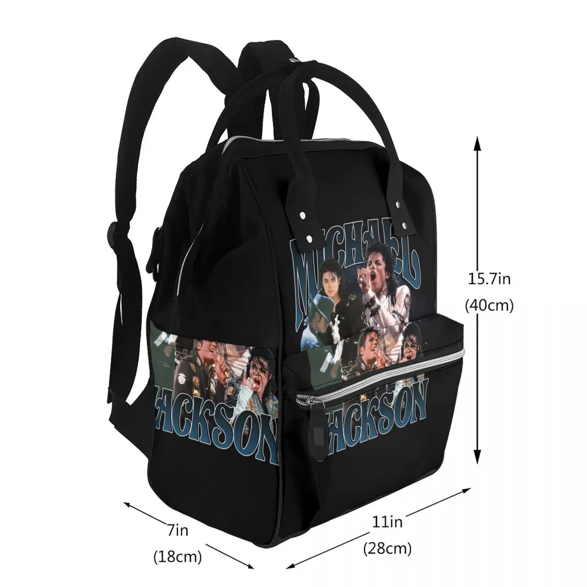 Michael Jackson Dancing Student Backpack School Bag Hiking Travel Daypack for Men Women Bookbag Shoulder Bags