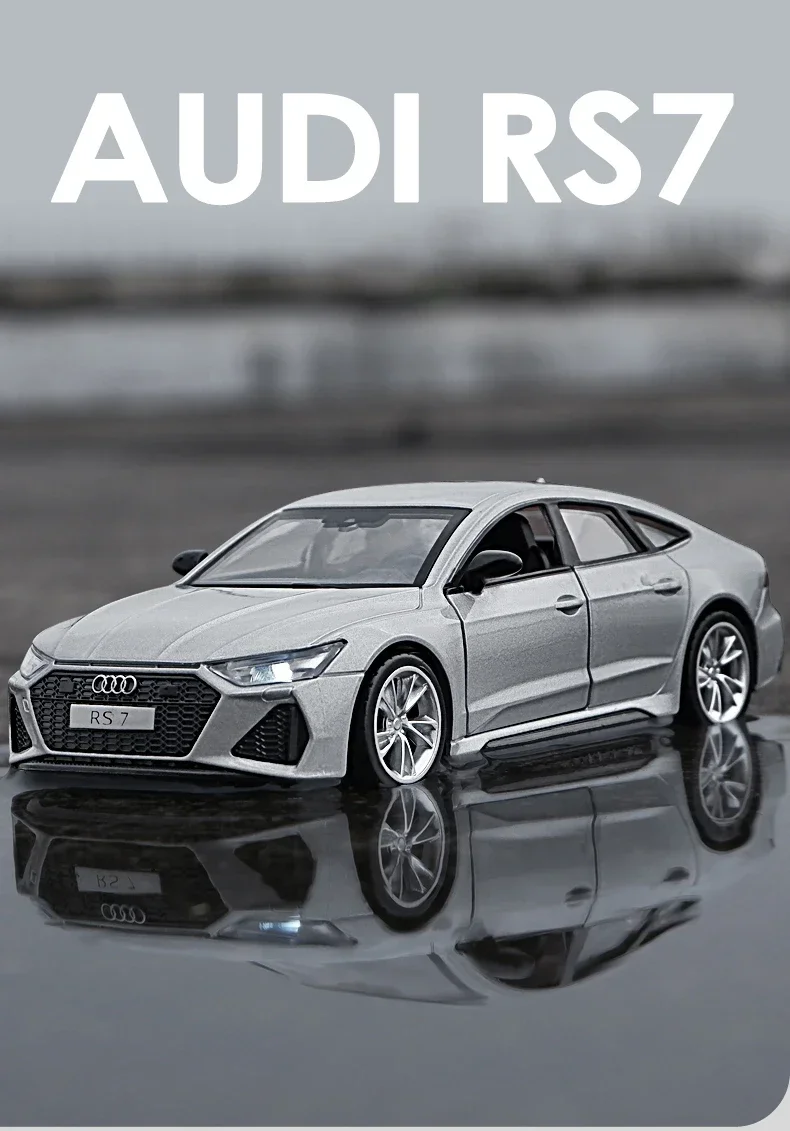 

1:35 Audi RS7 Sportback Car Model Alloy Car Die Cast Toy Car Model Sound and Light Children's Toy Collectibles Birthday gift