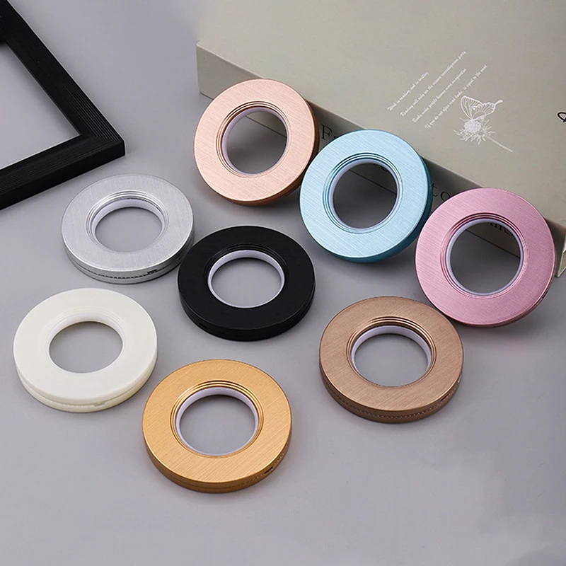 10Pcs Eyelets Curtain Grommet Ring Plastic Ring Home DIY Manual Installation Roman Rod Muffler Ring Curtain Accessories