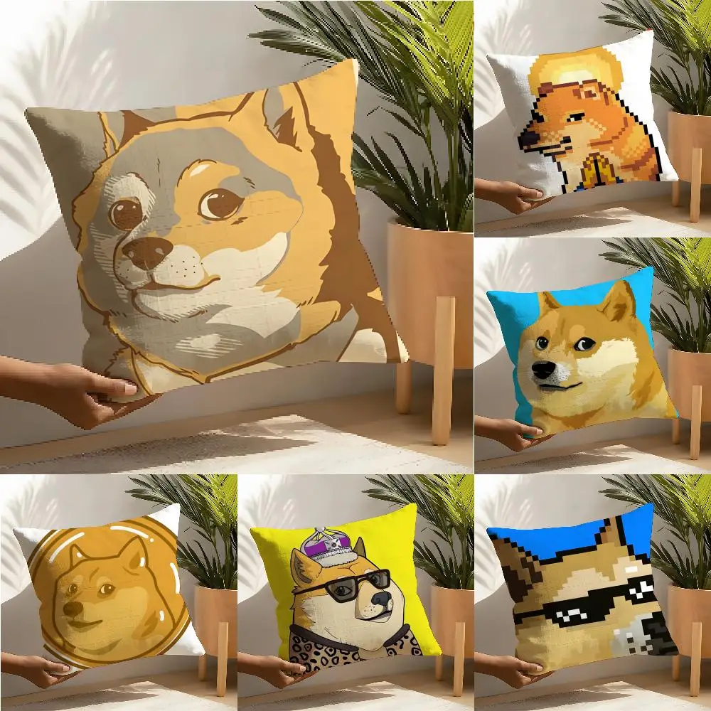 2 Dog-themed Memes Are Trending Online Pillow Case Home Living Room Decoration Linen Pillowcover Pillow Cases Cushion Cover