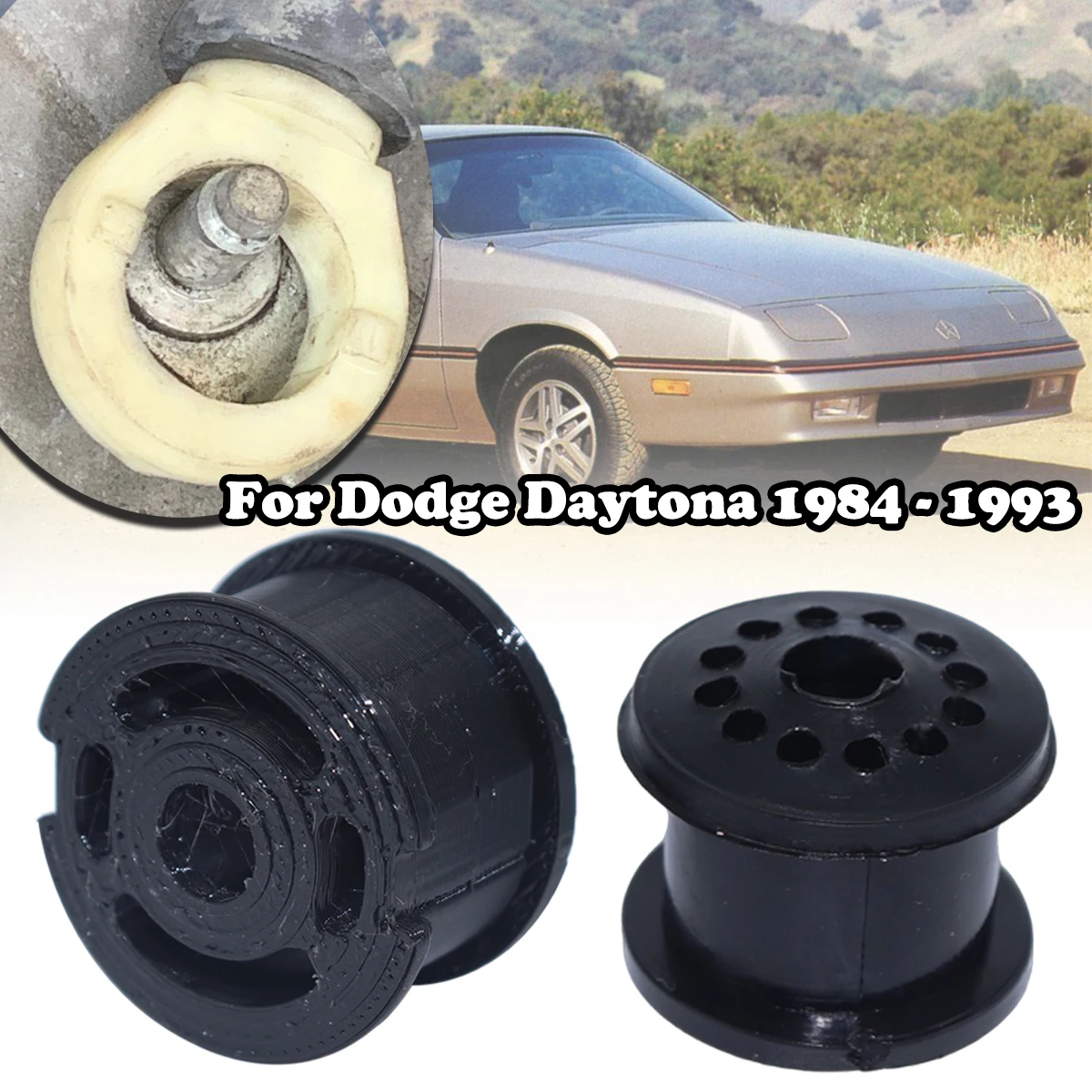 

2X For Dodge Daytona 84-93 Smooth Shifting Upgrade Shift Cable Bushing Kit Manual 5SP Gear Selector Linkage Grommet Replacement