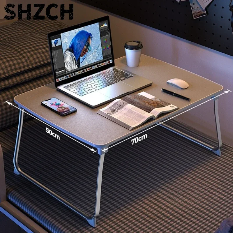 Portable Folding Laptop Desk Bed Tray Table Dorm Study Writing Desk Office Notebook Stand with Anti-Slip Surface