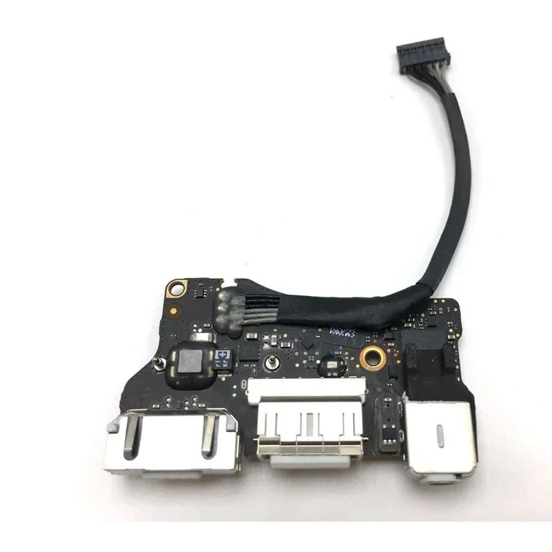 

For MacBook Air 13"; A1466 MD760 820-3455-A DC-in Power Jack I/O Board with USB Audio MagSafe 2 Flex Cable Compatible