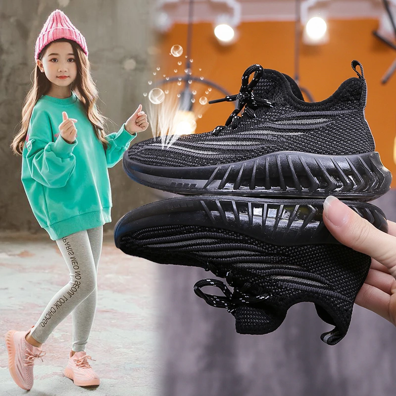 Children's Shoes Breathable Outdoor Sports Shoes Soft Sole Lightweight Casual Shoes Children's Non-Slip Boys Girls Running Shoes