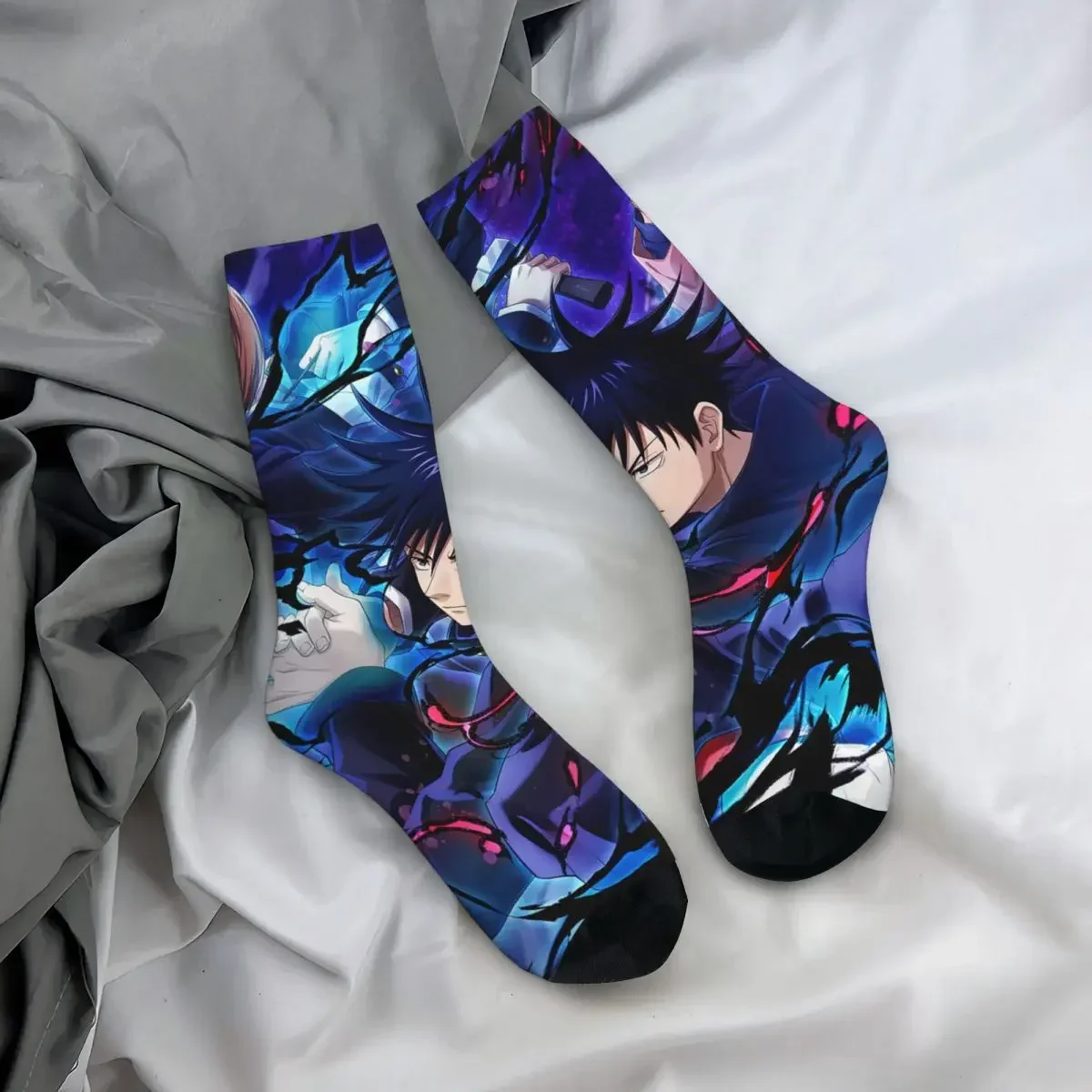 All Seasons Crew Stockings Megumi Besto Friendo Jujutsu Kaisen Sukuna Anime Socks Casual Long Socks for Valentine's Day Gifts