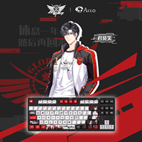 Akko 3087 V1 The King's Avatar Wired Mechanical Keyboard 87 Keys Compact TKL Layout PBT Cherry Profile Keycaps for Gaming Office