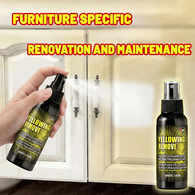 Plastic Yellowing Remover Spray Restorer Back to White Gloss For Fridge AC Units Fridge Appliances Toilet Polish Clean Care