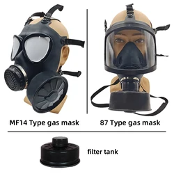 Maschera antigas tipo MF14/87 maschera facciale completa filtro respiratore chimico maschera di stimolazione autoassorbente protezione contro l'inquinamento nucleare