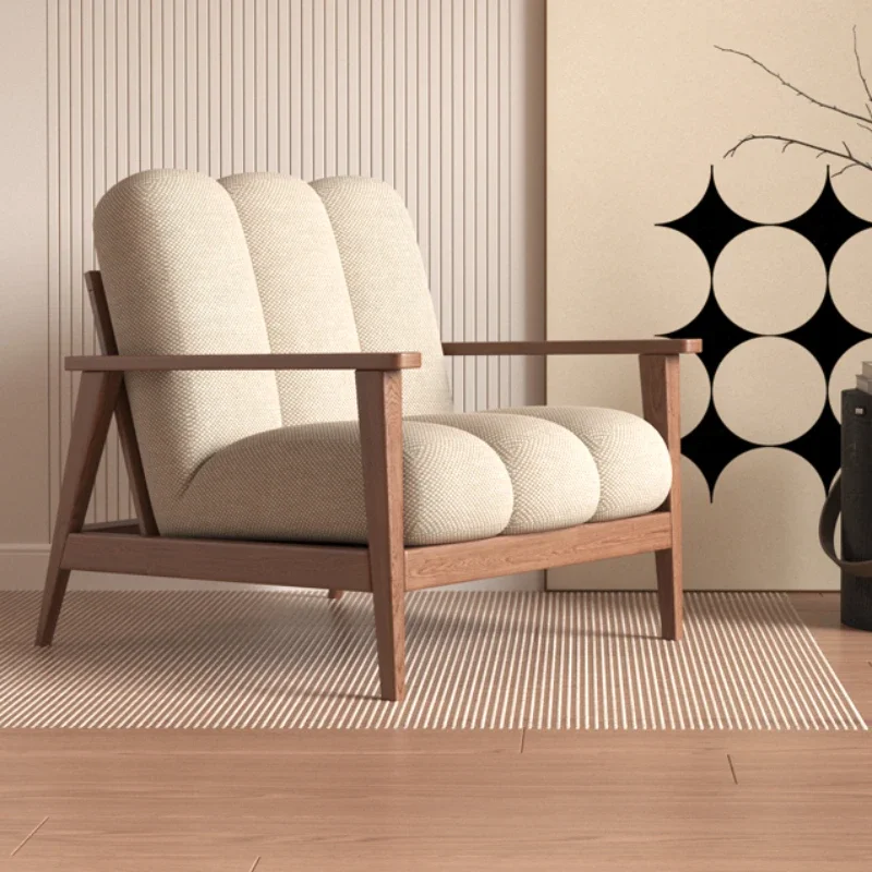 

Small Space Normal Chair Reading Lazy White Comfy Stretch Chair Modern Simple Cadeiras De Sala De Estar Nordic Furniture
