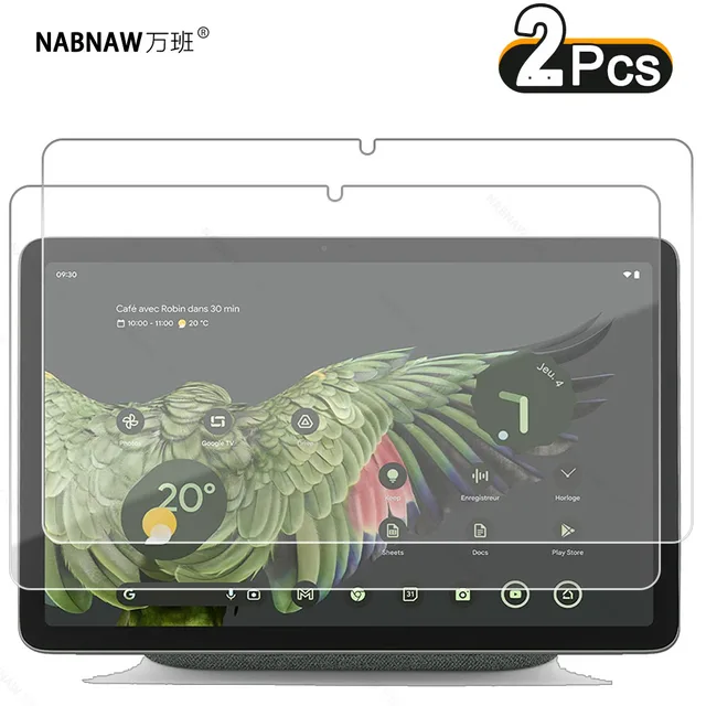 2 sztuki HD odporne na zarysowania ochraniacz ekranu szkło hartowane do tabletu Google Pixel 10,95 cala 2023 folia z powłoką oleofobową