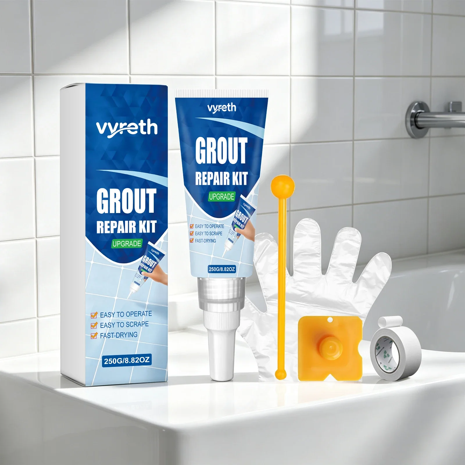 Vyreth tile beauty sealant, filling and sealing, waterproof and impermeable, fast curing, suitable for kitchen and bathroom moisture beauty sealant