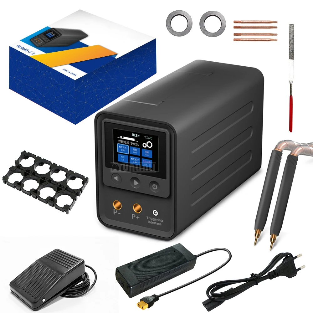 Soldador de ponto portátil 2.4 Polegada puxar soldador de ponto capacitivo digital máquina de solda de metal reparação automática ferramentas de reparo do carro 705