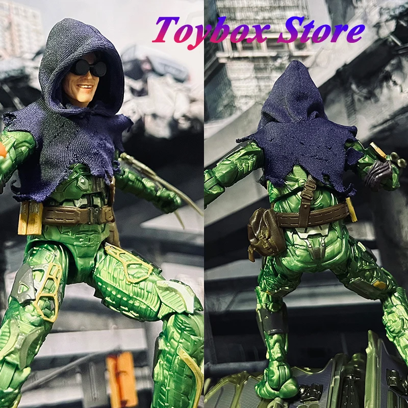 【Only Hoodies】1/12 Green Monster Marvel Movie Villain Solider Mini Ripped Top Clothes Accessory Toys For 6