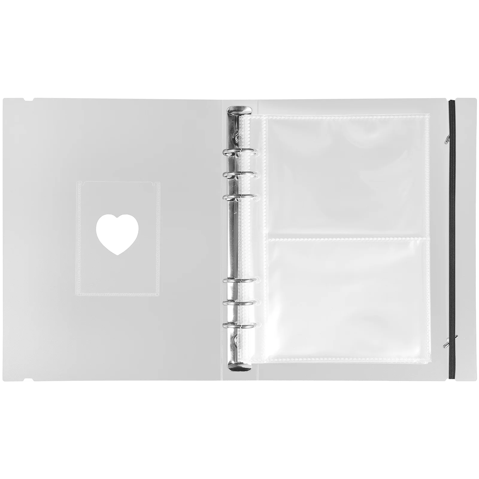 1 set Pp Material Id Credit Gift Cards Storage Binder Pockets Transparent Photo Album Pages Replacements