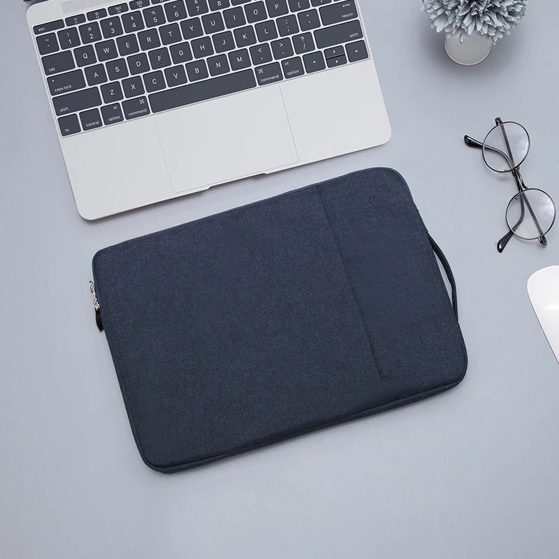 Laptoptas voor Macbook Air m2 Case 13 13.3 14 15 16 Binnenblaas Voor Macbook Pro Air M1 Lenovo Dell HP Huawei Xiaomi Denim Tas