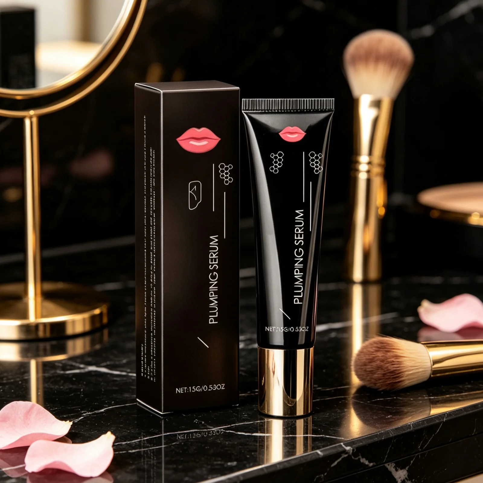 Plumping Lip Serum Reduce Fine Lines Increase Lip Elasticity Soothe Dry Long Lasting Lip Moisturizer Nourishing Glossy Lip Oil