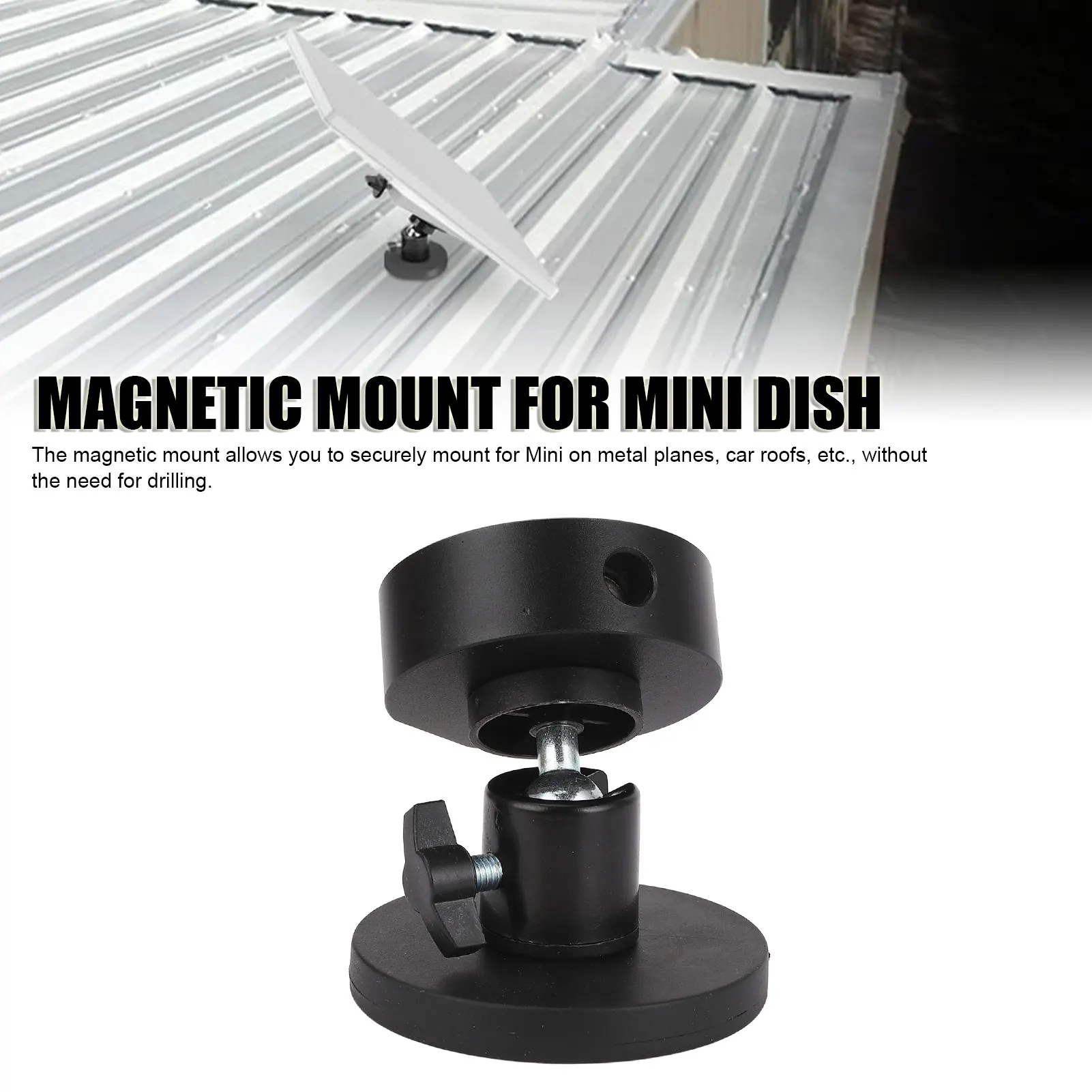 ปรับมุมแม่เหล็ก Mount สําหรับจานขนาดเล็ก Magnetic Mount สําหรับ Mini แบบพกพาปรับมุมฐานแม่เหล็กจานเสาอากาศ Mount