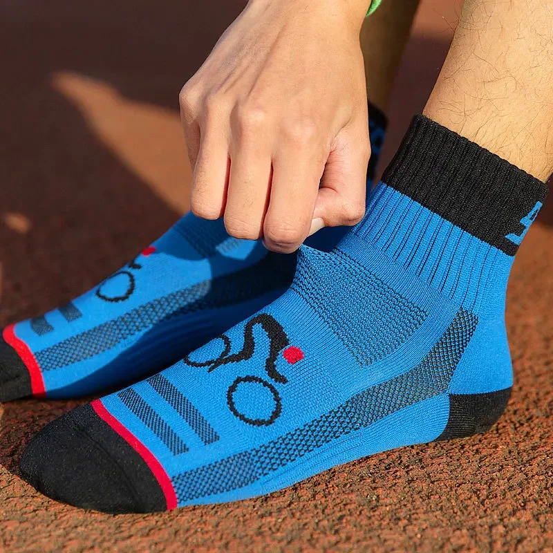 Non-slip Outdoor Sports Cycling Socks Colorful Anti Smell Ankle Running Athletic Women Men Anti-slip Socks