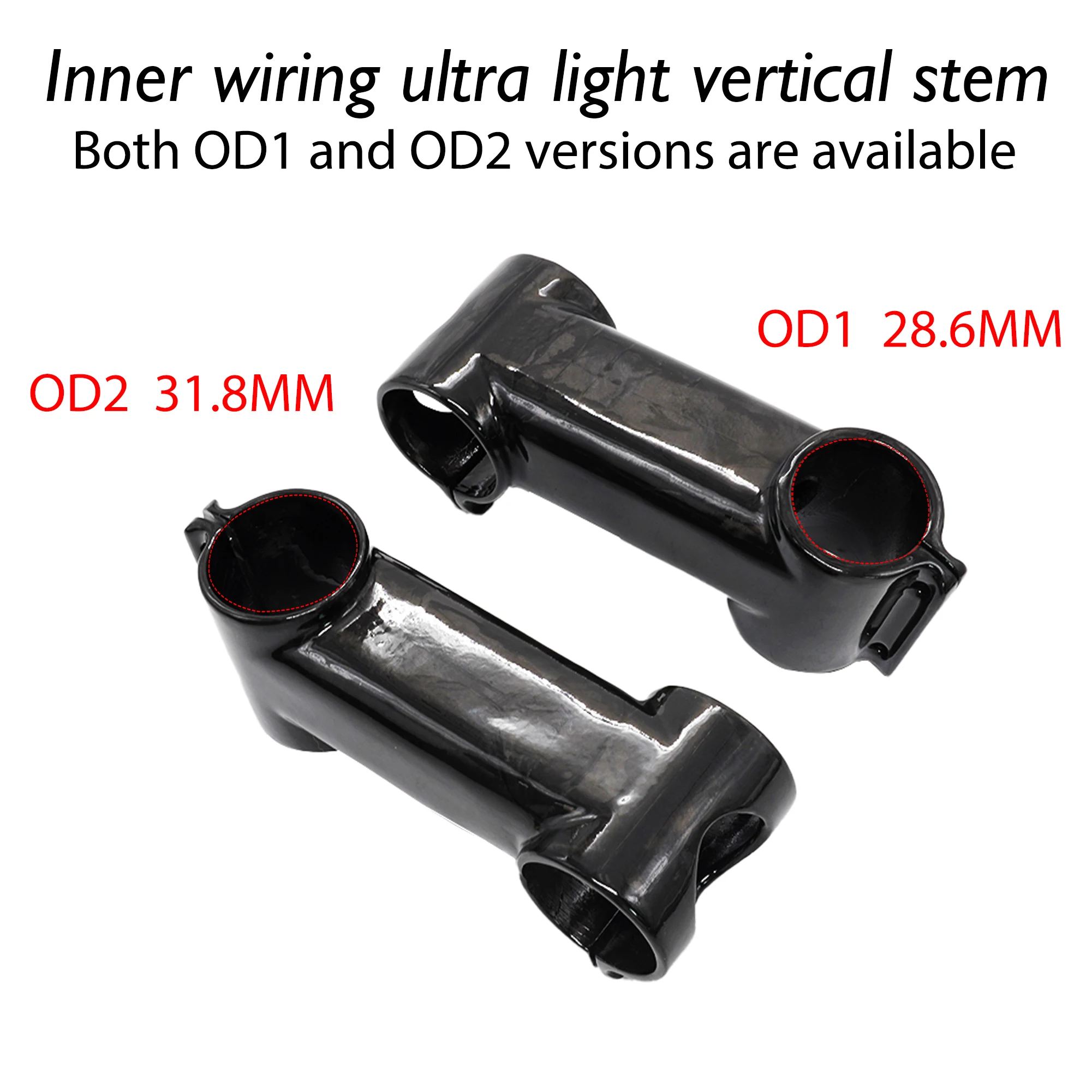DARIMO-IX2 integrated ultra-light handlebar stem 6°/17°,suitable for MTB,road bike,internal wiring, ud matte/gloss, bicycle stem