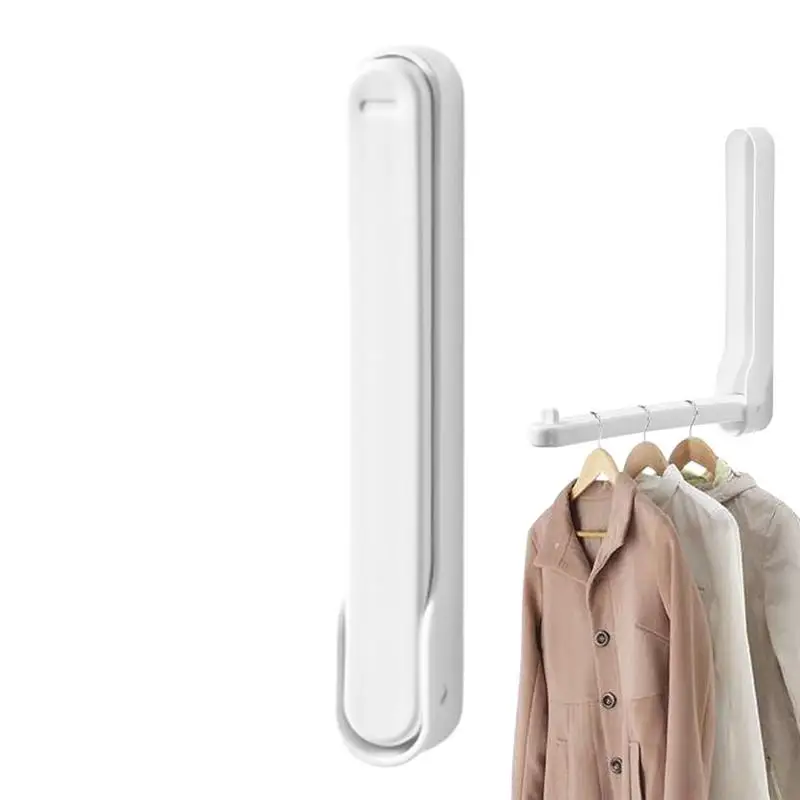 Wall Hangers For Clothes Punch Free Foldable Drying Rack Coat Racks Retractable Hanger Rack For Balcony