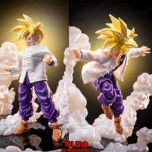 Roupas masculinas em escala 1/12, bola de dragão, super saiyan, filho gohan, guerreiro dourado, anime japonês para shf, figura de ação de 6 polegadas, soldado