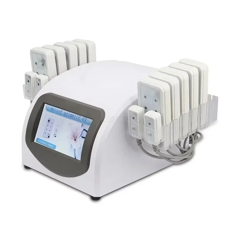 Professional Diode Lipolaser Slimming Lipo Machine 14 Paddles 650nm Fat Burning Remover Body Shaping Weight Loss Apparatus