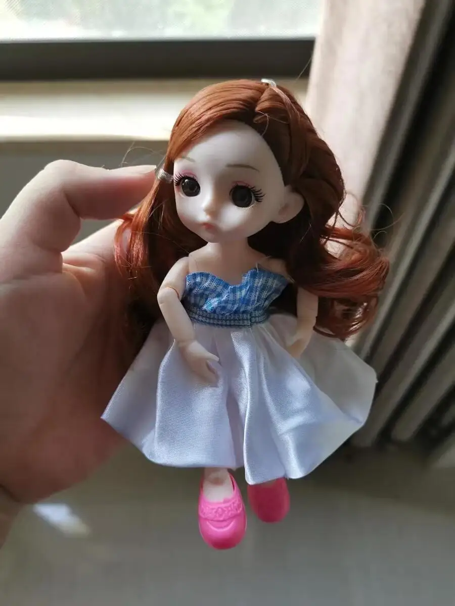 8 stks/set BJD Jointed Doll 16 cm Anime Kawaii 13 Kogelgewrichten Modepoppen met Volledige Set Kleding Dress Up Meisje speelgoed Verjaardagscadeau