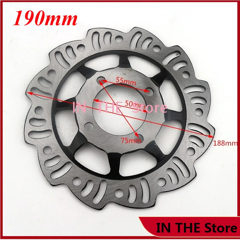 Motorcycle 190mm front/rear brake discs for 50cc 70cc 90cc 110cc 125cc CRF50 XR off-road motocross Pit Dirt Bike parts