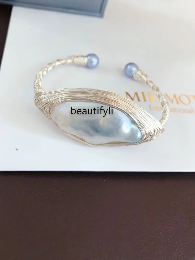 yj Mother Pearl Shellfish White Silk Bracelet Refined Grace Bracelet Exquisite Ornament