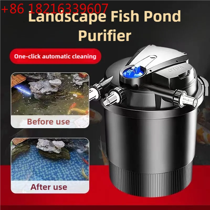 

Система циркуляции воды в пруду, наружный фильтр-ведро, фильтр для пруда, наружное оборудование для очистки и циркуляции воды, водопад