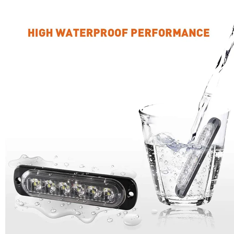 24 светодиодных стробоскопов, беспроводной автомобильный аварийный мигающий свет, автомобильный светодиодный светильник 12 В для прицепа, грузовика, Strobos, полицейская сигнальная лампа, автодиодная лампа