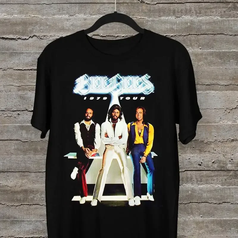 NEUES Bee Gees Band 1979 Tour Black All Size Lover T-Shirt VC1703