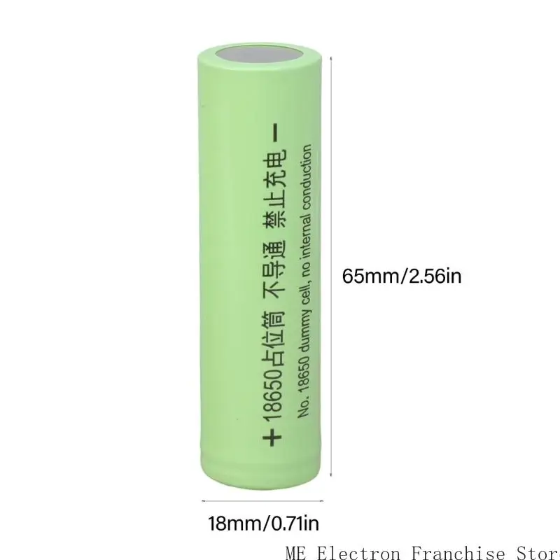 T5EA Iron 18650 Battery Shell Conductor 2-Unit Dummy Battery Placeholder Cylinder Safe Circuit Completion Quick Setups