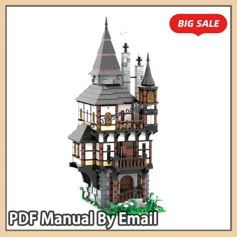 

1823pcs Medieval Tower Small Particle Assembly Building Blocks Educational Toy Model Gift Set Ornaments