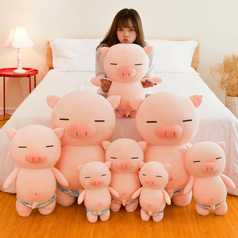 70cm Cute Soft Rogue Beach Pig Plush Toys Office Nap Stuffed Animal Pillow Home Comfort Cushion Christmas Gift Doll Kids Girl