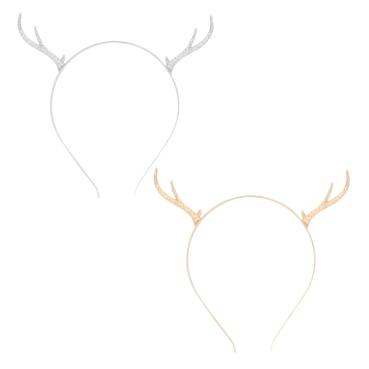 

2Pcs Reindeer Antler Hair Band Festive Classical Design Christmas Headband for Adults Children Holiday Party Winter Theme Xmas