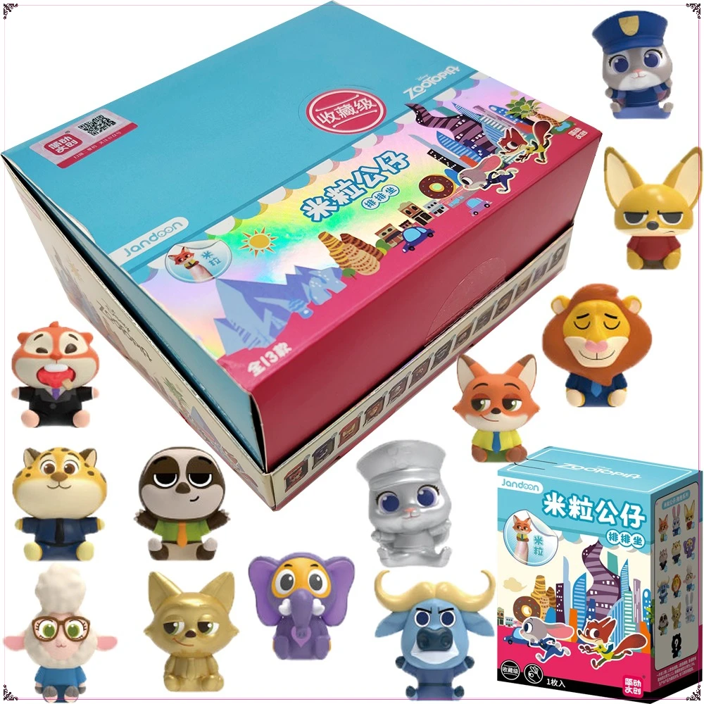 

Genuine Jandoon Zootopia Mini Blind Box Anime Figure Model Ornament Cartoon Dolls Collect Toys Decorative Ornaments Kids Gifts