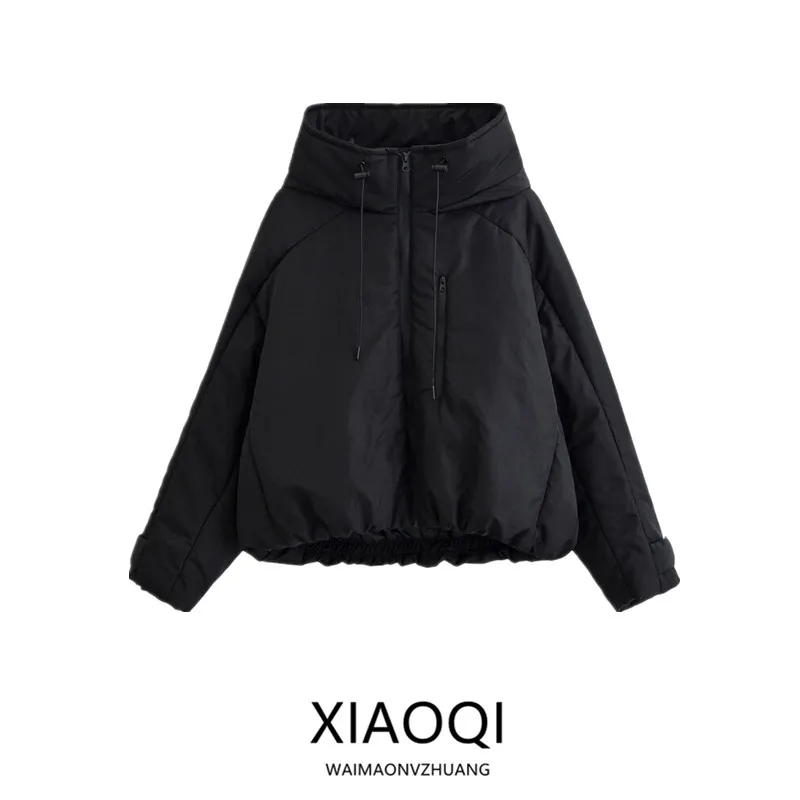 

Новое поступление осени 2022, женское хлопковое пальто с капюшоном Jaet, универсальная верхняя одежда, длинное женское пальто на молнии