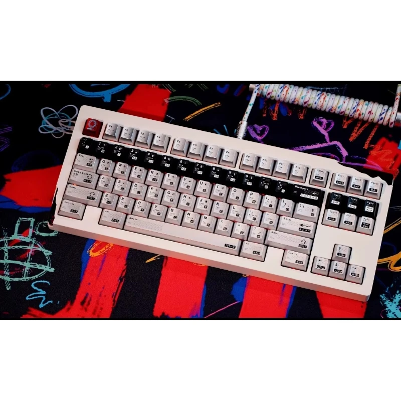 Relic80 all-aluminum three-mode mechanical keyboard rock white incision ice silver axis aluminum alloy keyboard