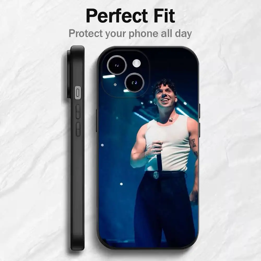حافظة لهاتف آيفون مغني الراب Q-Quevedo لهاتف 17 16 15 14 13 12 11 Mini XS XR X 6S 6 Pro Max Plus غطاء ناعم أسود