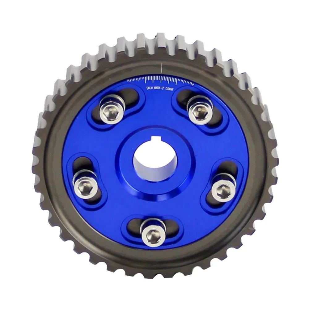 

AASS-Adjustable Cam Gears Pulley Timing Gear For Honda Civic D15 D16 SOHC D-SERIES 88-00 Del Sol 93-97 Blue