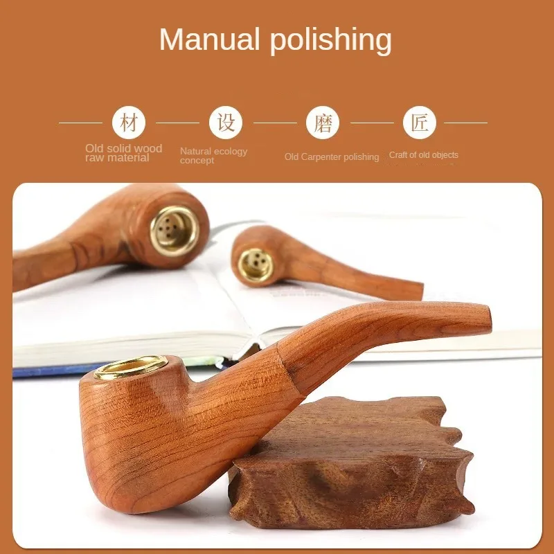 

Handmade Solid Wood Pipe - Portable Cigarette Pot for the Ultimate Smoking Experience